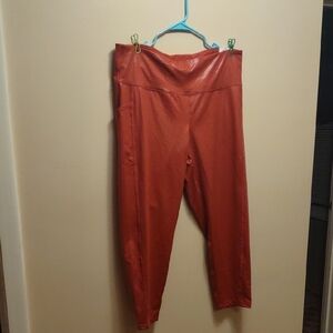 Ideology Women's Vibrant Red Leggings XXL